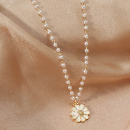 Daisy with Pearls Pendant - emmy-rae-jewels.com