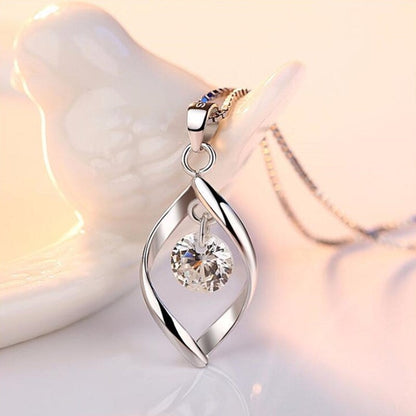 Silver Zirconia Crystal Pendant - emmy-rae-jewels.com