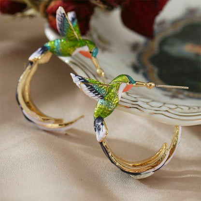 Unique Creative Hummingbird Earrings - emmy-rae-jewels.com