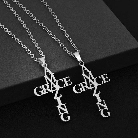 Amazing Grace Stainless Necklace - emmy-rae-jewels.com