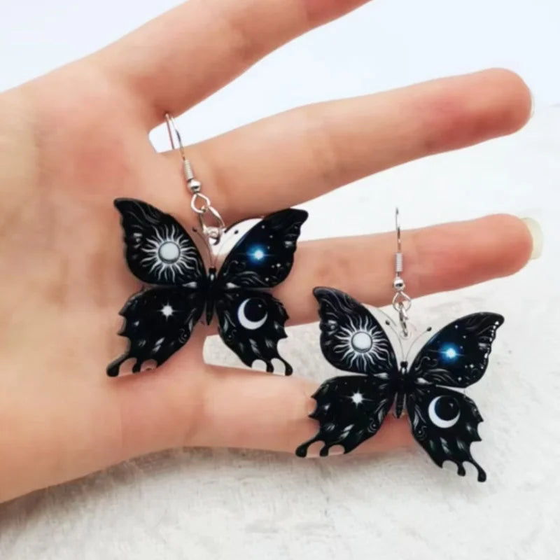 Sun Moon Butterfly Earrings - emmy-rae-jewels.com