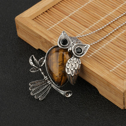 Crystal Owl Wisdom Pendant Necklace - emmy-rae-jewels.com
