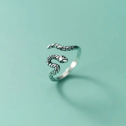 Sterling Silver Snake Ring - emmy-rae-jewels.com