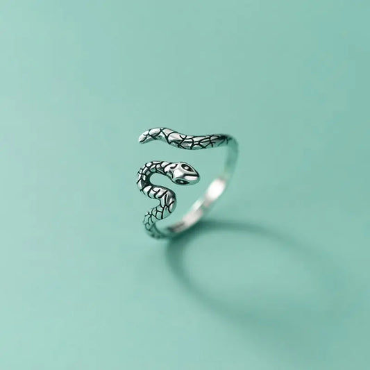 Sterling Silver Snake Ring - emmy-rae-jewels.com