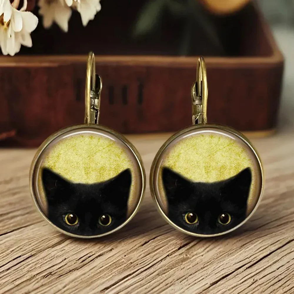Whimsical Animal Glass Dome Earrings - emmy-rae-jewels.com