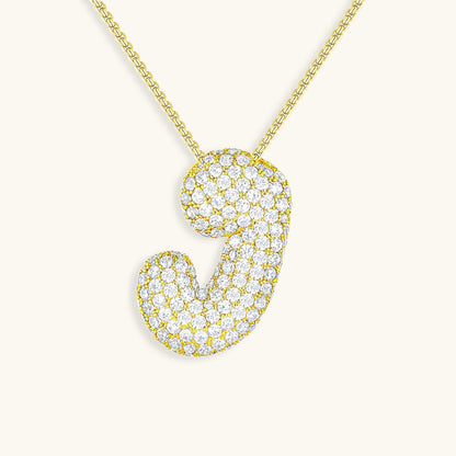 Hailey Bubble Initial Necklace - emmy-rae-jewels.com