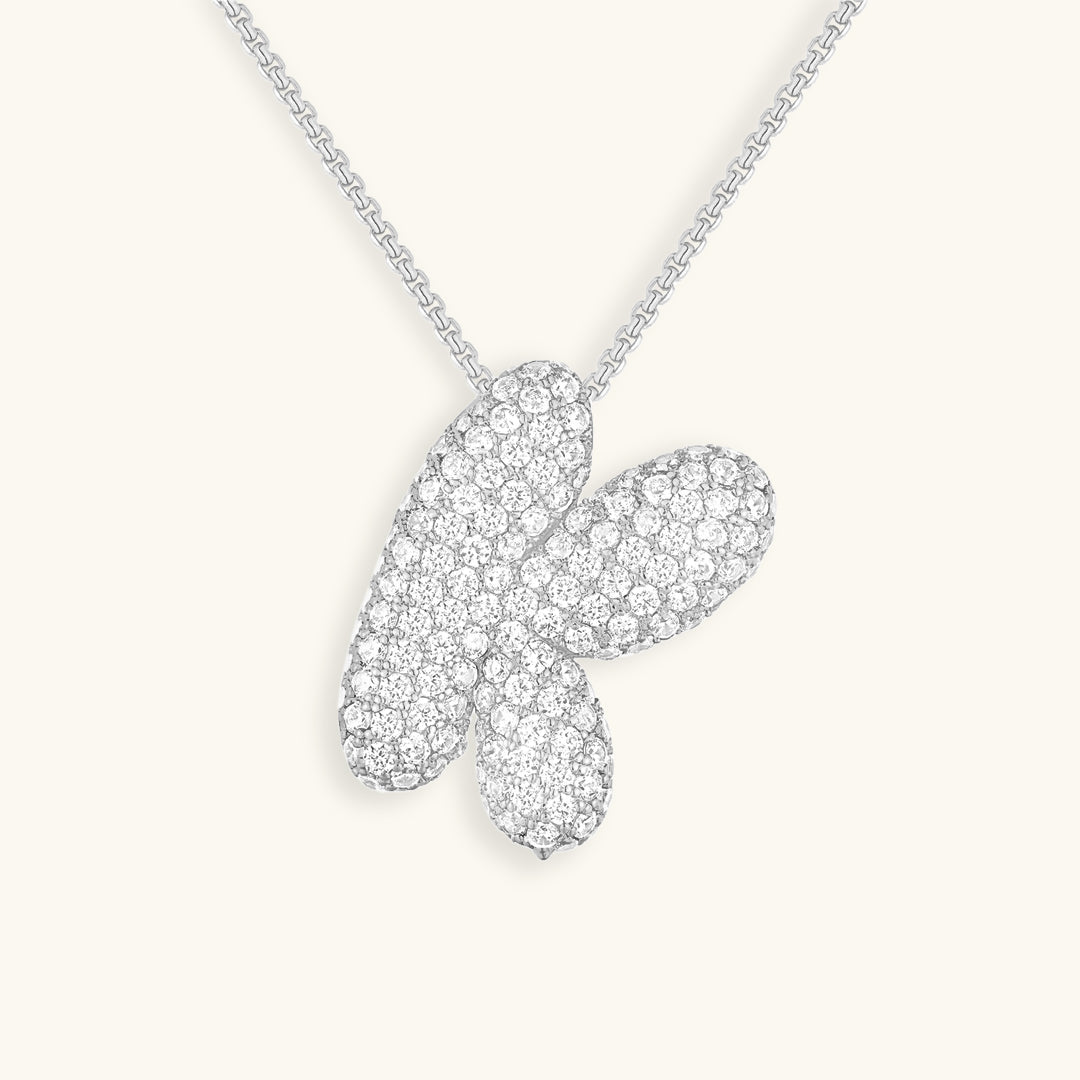 Hailey Bubble Initial Necklace - emmy-rae-jewels.com