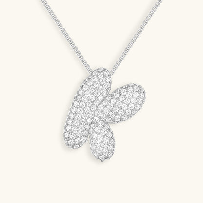 Hailey Bubble Initial Necklace - emmy-rae-jewels.com