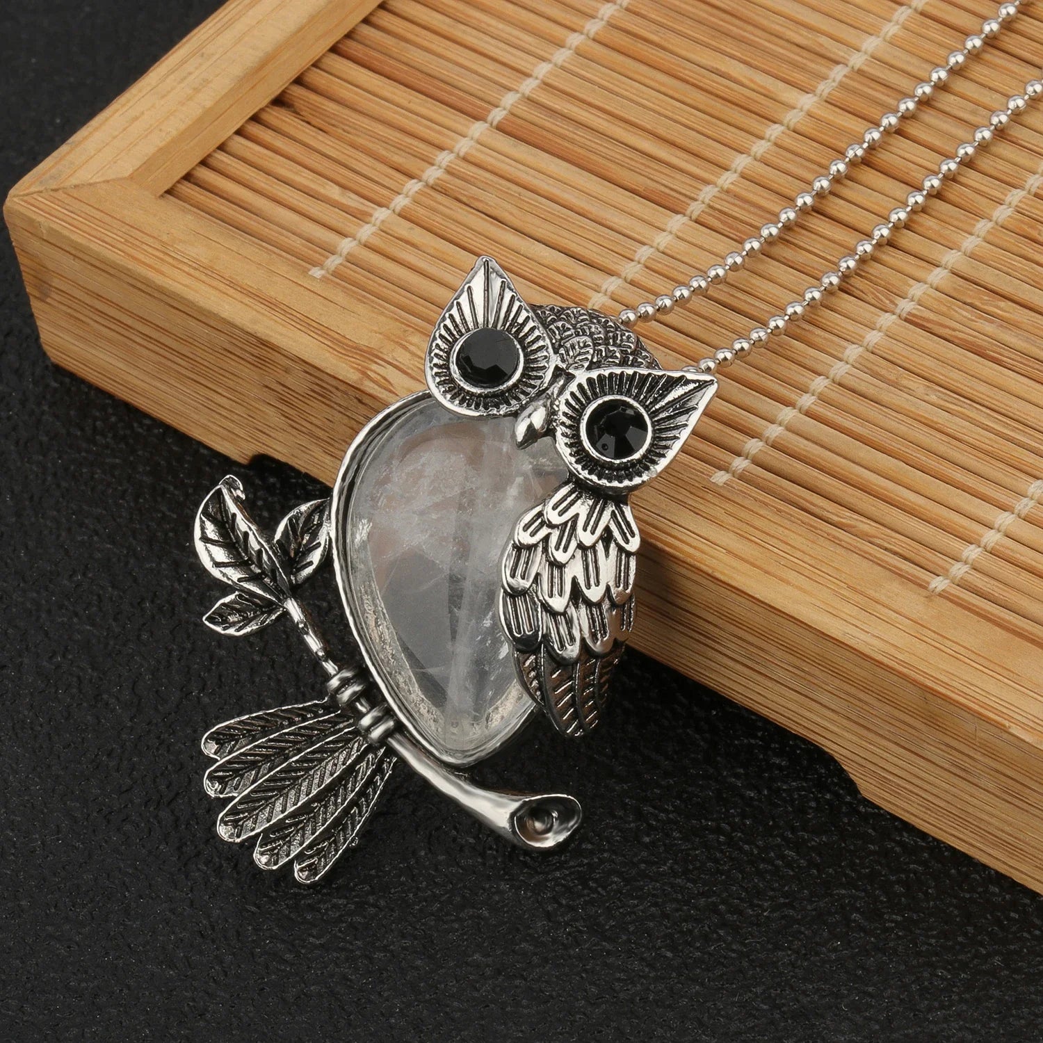 Crystal Owl Wisdom Pendant Necklace - emmy-rae-jewels.com