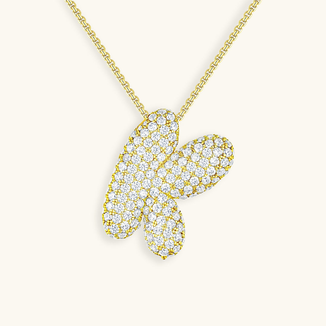 Hailey Bubble Initial Necklace - emmy-rae-jewels.com