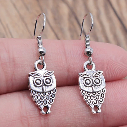 Vintage Owl Bohemian Dangle Earrings - emmy-rae-jewels.com
