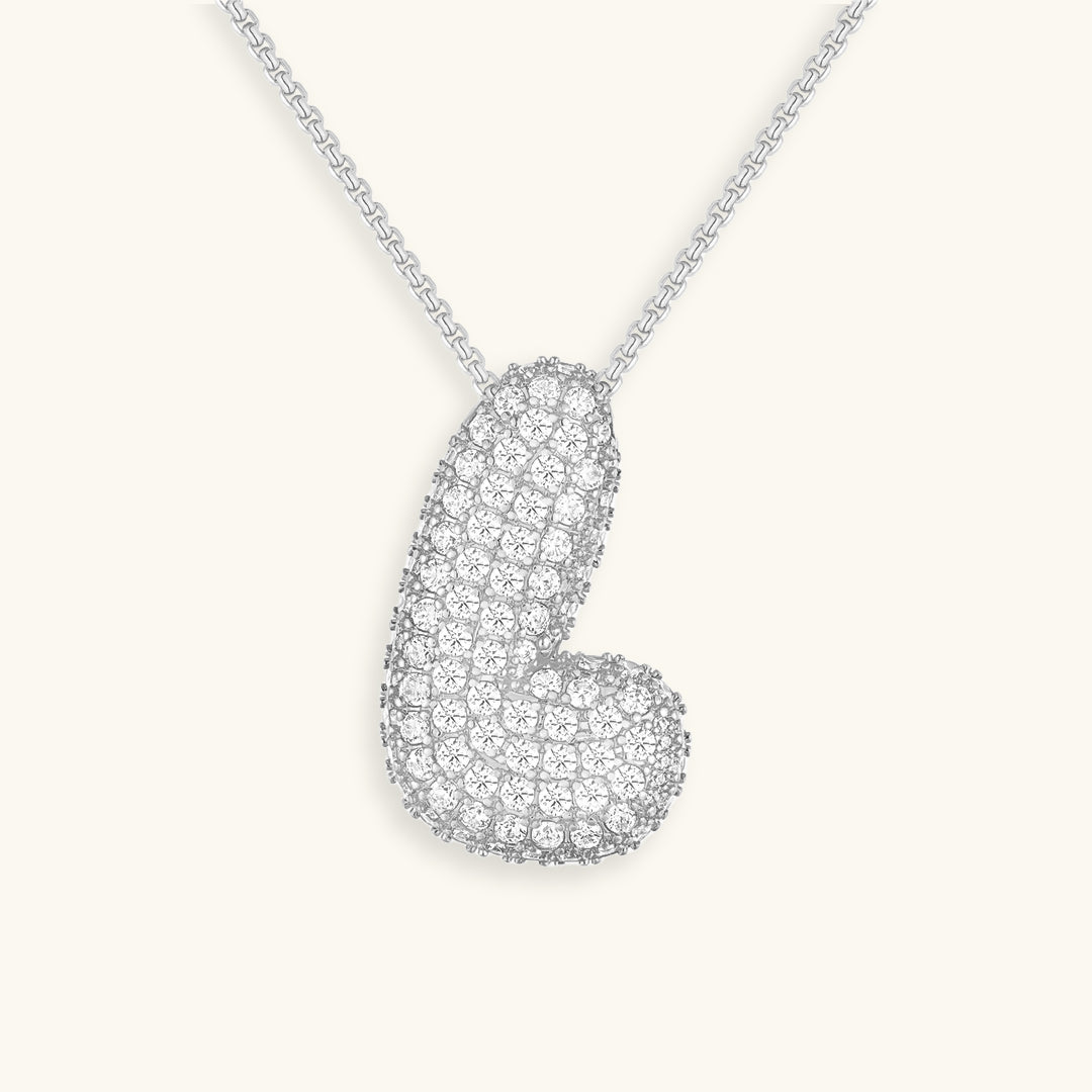 Hailey Bubble Initial Necklace - emmy-rae-jewels.com