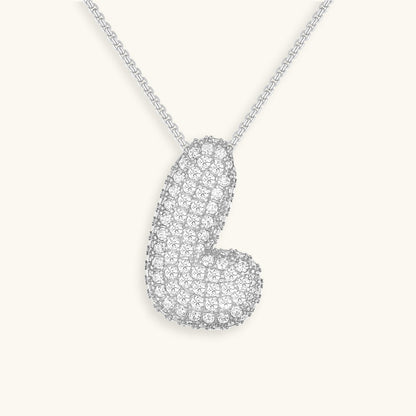 Hailey Bubble Initial Necklace - emmy-rae-jewels.com