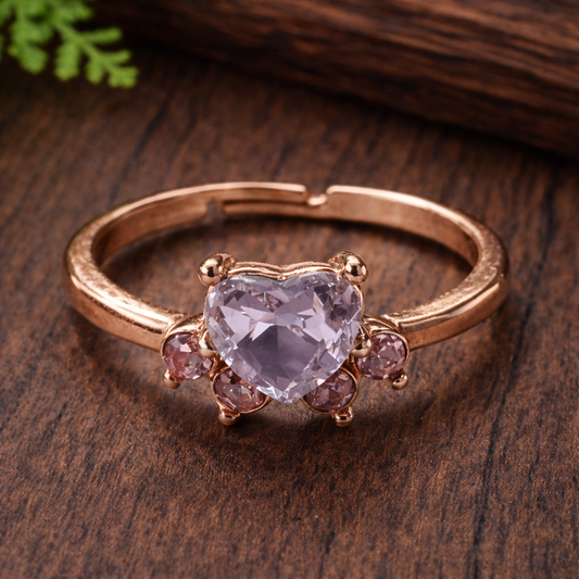 Vintage Zirconia Paw Ring