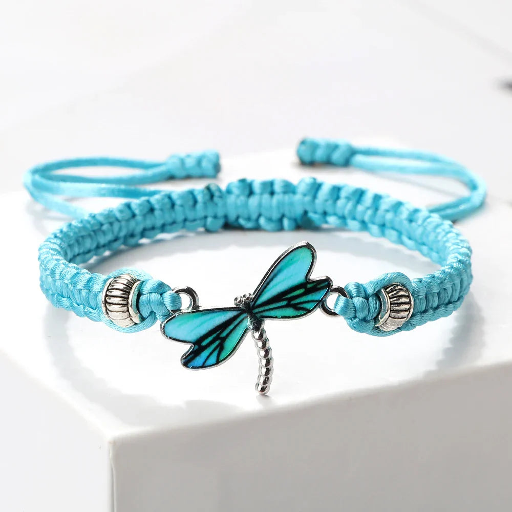 Dragonfly Dreams Handwoven Bracelet - emmy-rae-jewels.com