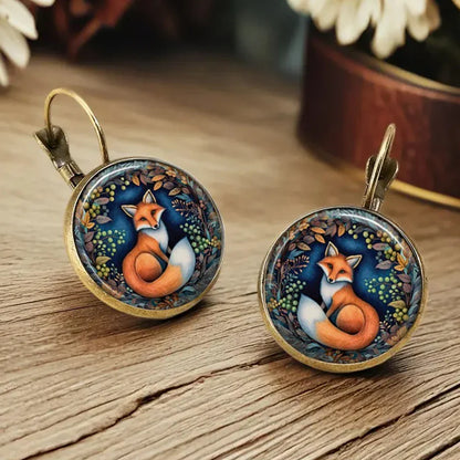 Whimsical Animal Glass Dome Earrings - emmy-rae-jewels.com