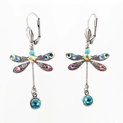 Elegant Carved Dragonfly Earrings - emmy-rae-jewels.com