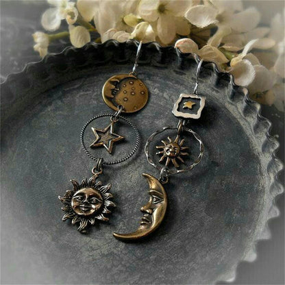 Sun-Moon Pendant Earrings - emmy-rae-jewels.com