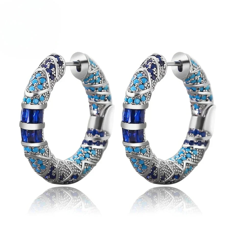 Icy Spark Hoop Earrings - emmy-rae-jewels.com