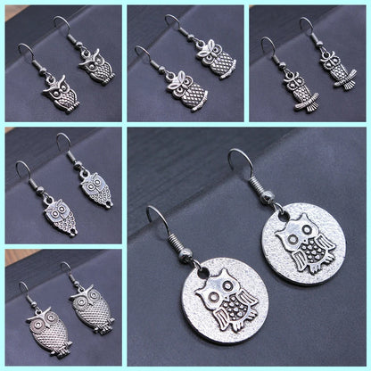 Vintage Owl Bohemian Dangle Earrings - emmy-rae-jewels.com