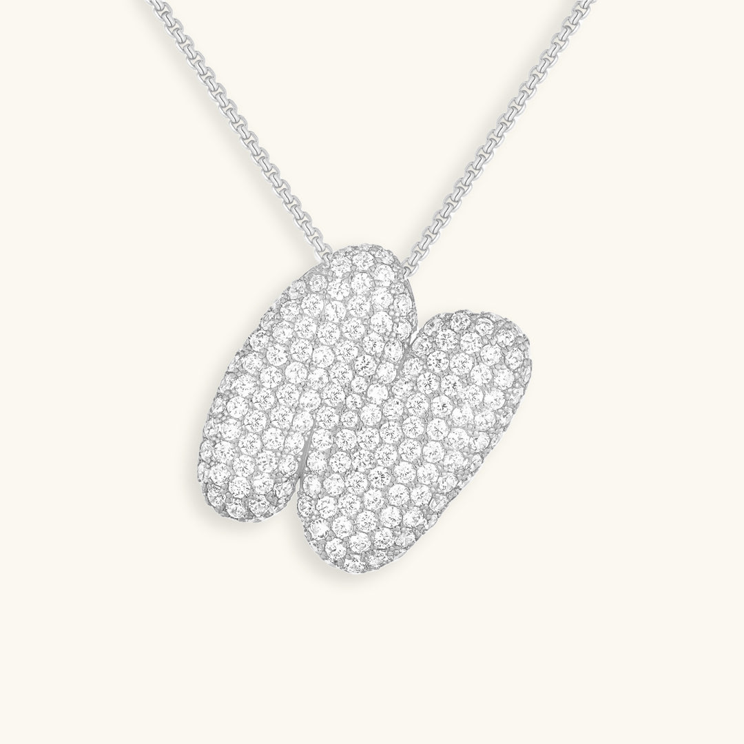 Hailey Bubble Initial Necklace - emmy-rae-jewels.com