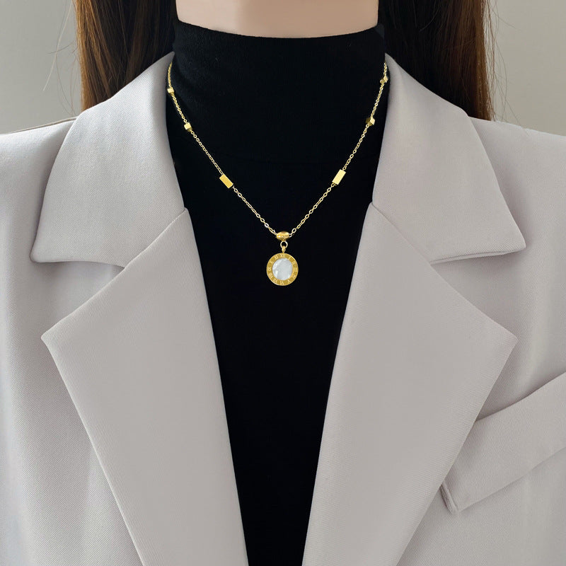 Amalia's Time Reversible Gold Necklace - emmy-rae-jewels.com