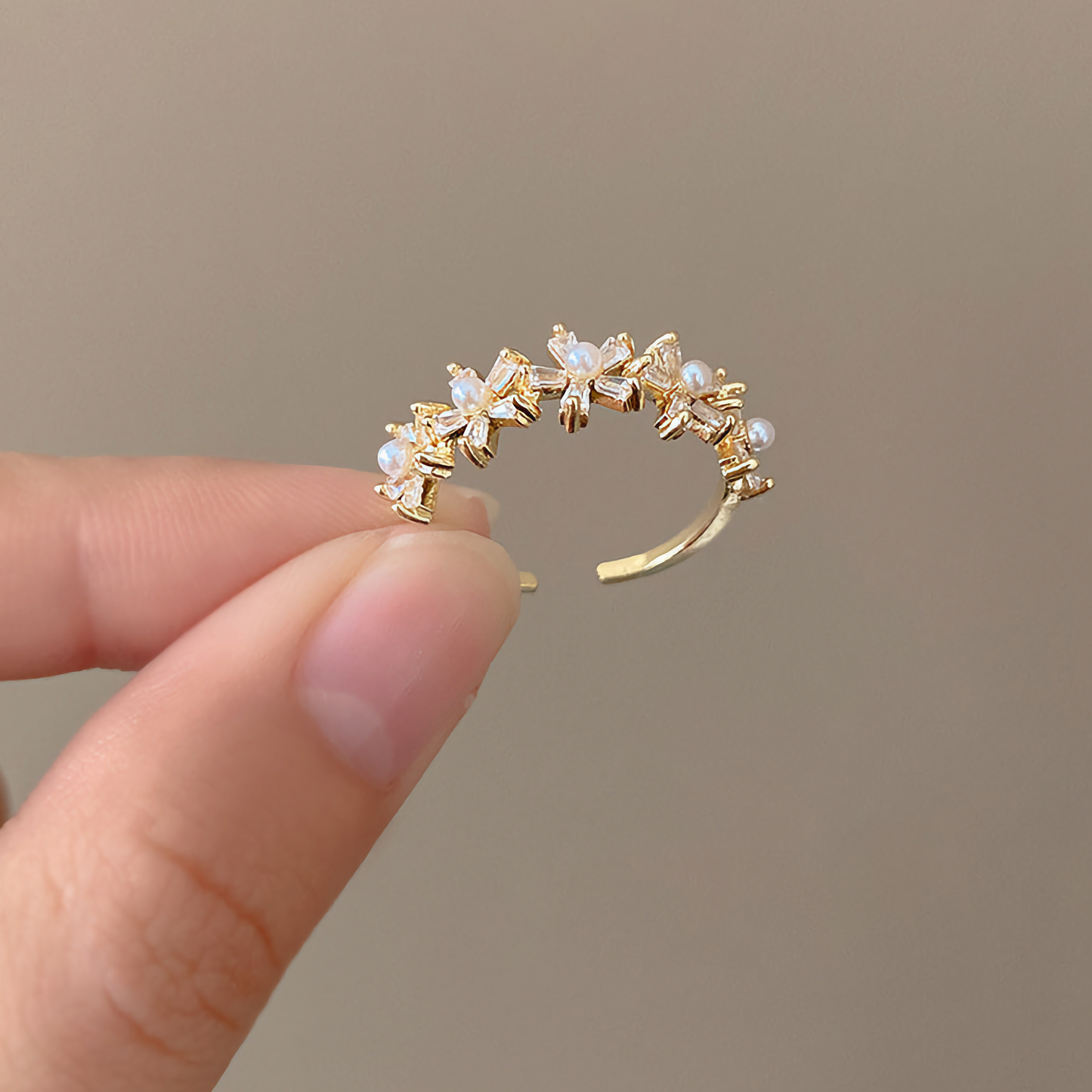 Cecilia Floral Pearl Ring - emmy-rae-jewels.com