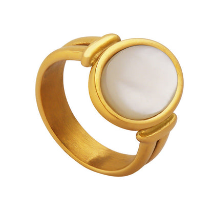 Belle Golden Seashell Ring - emmy-rae-jewels.com