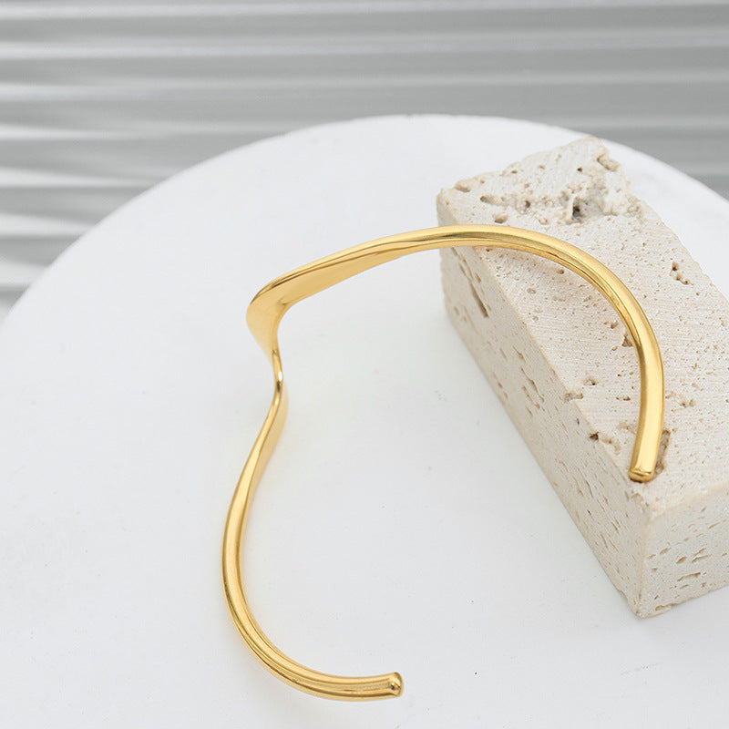 Iris Golden Bangle - emmy-rae-jewels.com