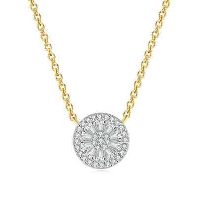 Anne-Marie Round Crystal Gold Necklace - emmy-rae-jewels.com