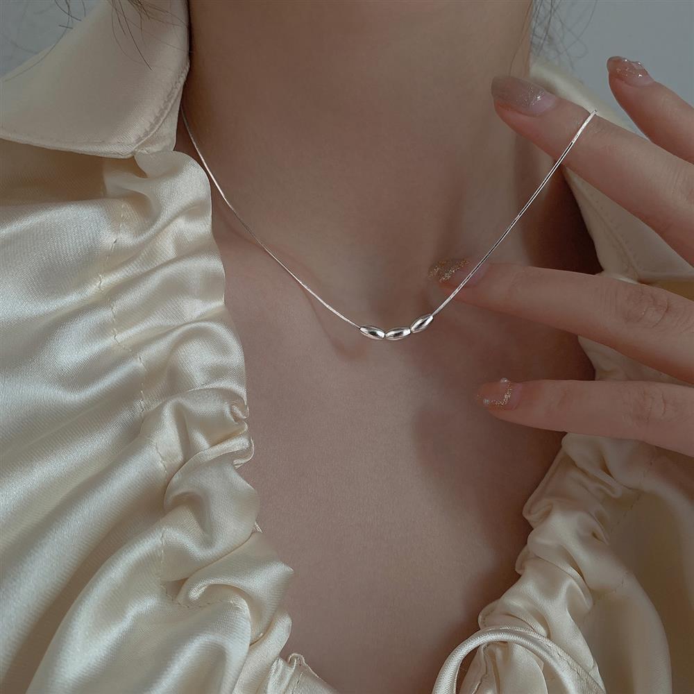Dalia Snake Chain Millet Necklace - emmy-rae-jewels.com