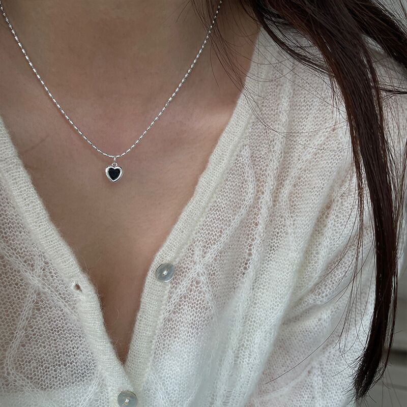 Ada Silver Heart Pendant - emmy-rae-jewels.com