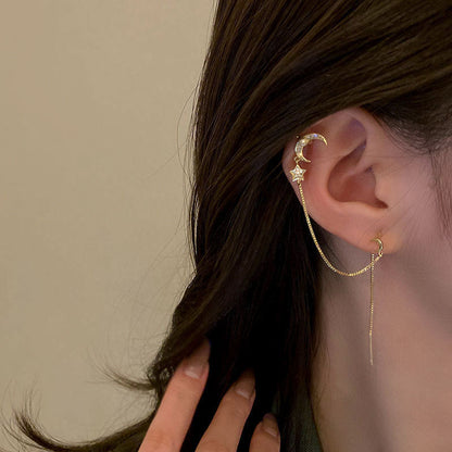 Celestial Star And Moon Earrings - emmy-rae-jewels.com