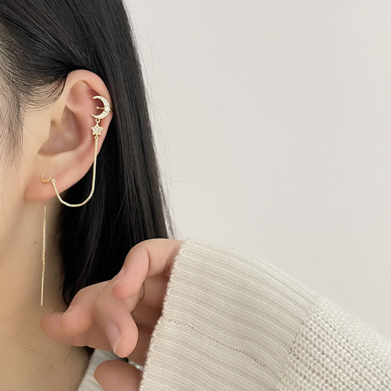 Celestial Star And Moon Earrings - emmy-rae-jewels.com