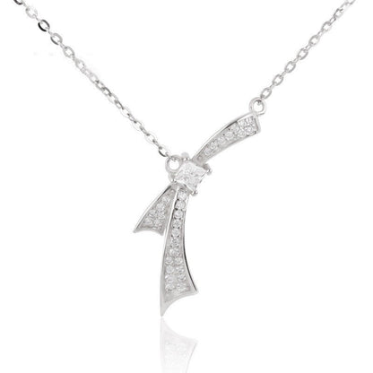 Arisa's Knot Silver Necklace - emmy-rae-jewels.com
