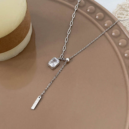 Elara Dual Chain Crystal Pendant - emmy-rae-jewels.com