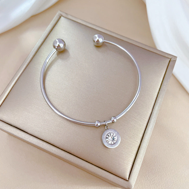 Chromia Crystal Gold Bangle - emmy-rae-jewels.com