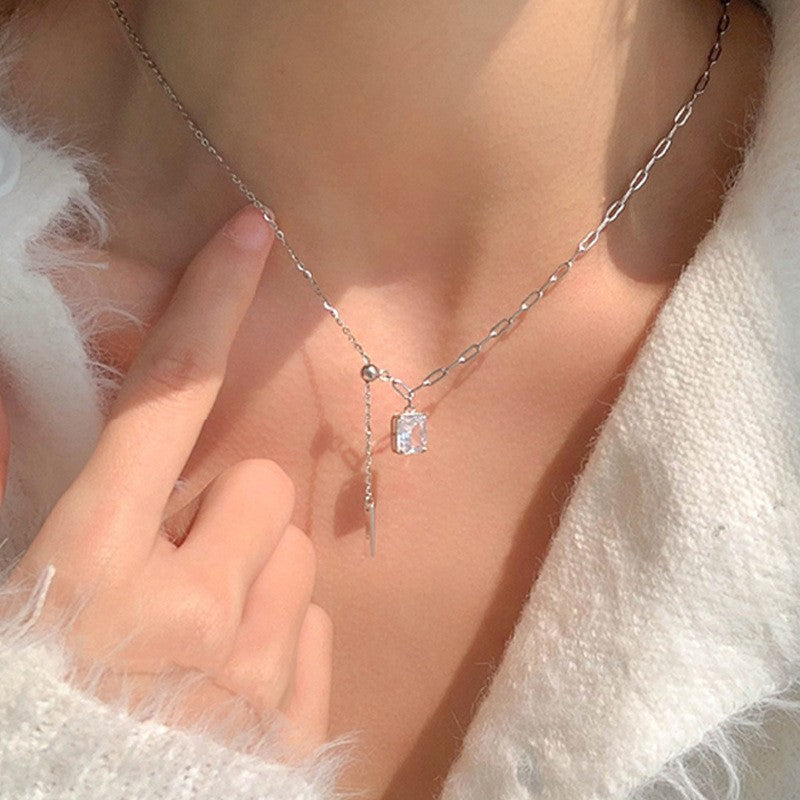 Elara Dual Chain Crystal Pendant - emmy-rae-jewels.com