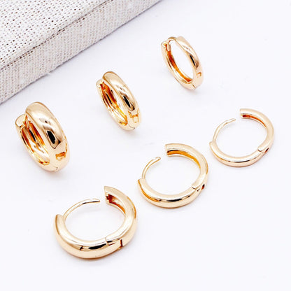Aurelia Hoop Hug Gold Earrings - emmy-rae-jewels.com