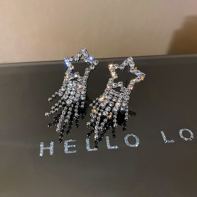 Glimmer Zirconia Star Earrings - emmy-rae-jewels.com