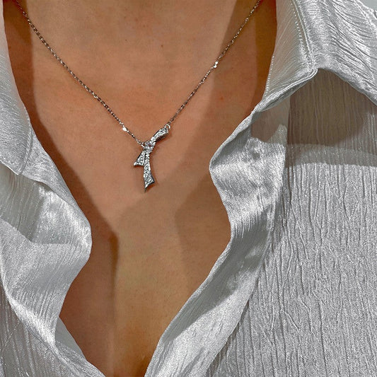 Arisa's Knot Silver Necklace - emmy-rae-jewels.com
