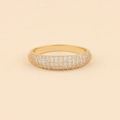 Crystal Dome Gold Ring - emmy-rae-jewels.com