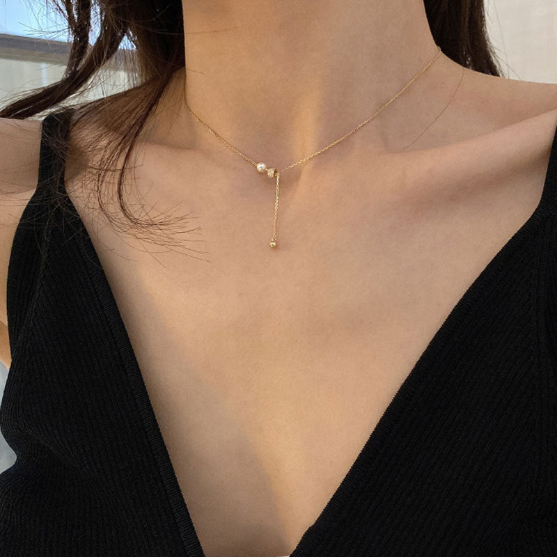 Claudia Pearl Drop Necklace - emmy-rae-jewels.com