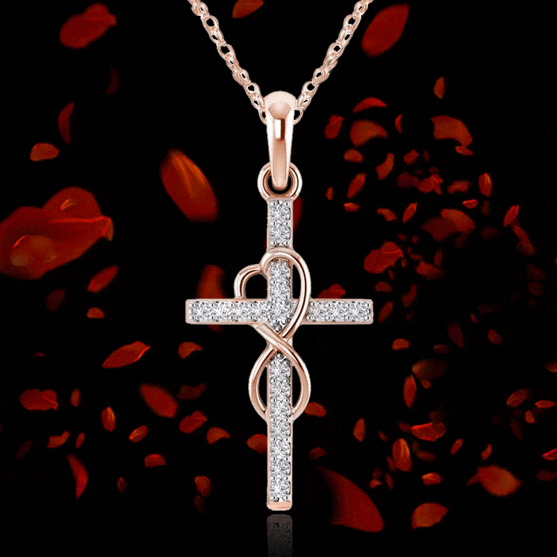 Blessed Infinity Crucifix Necklace - emmy-rae-jewels.com