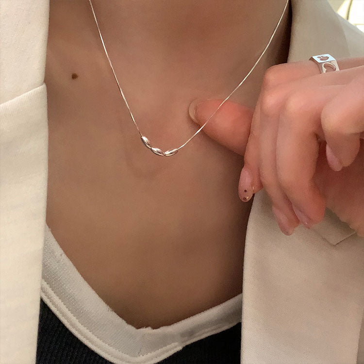 Dalia Snake Chain Millet Necklace - emmy-rae-jewels.com