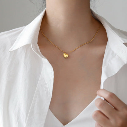Dorothea Gold Heart Necklace - emmy-rae-jewels.com