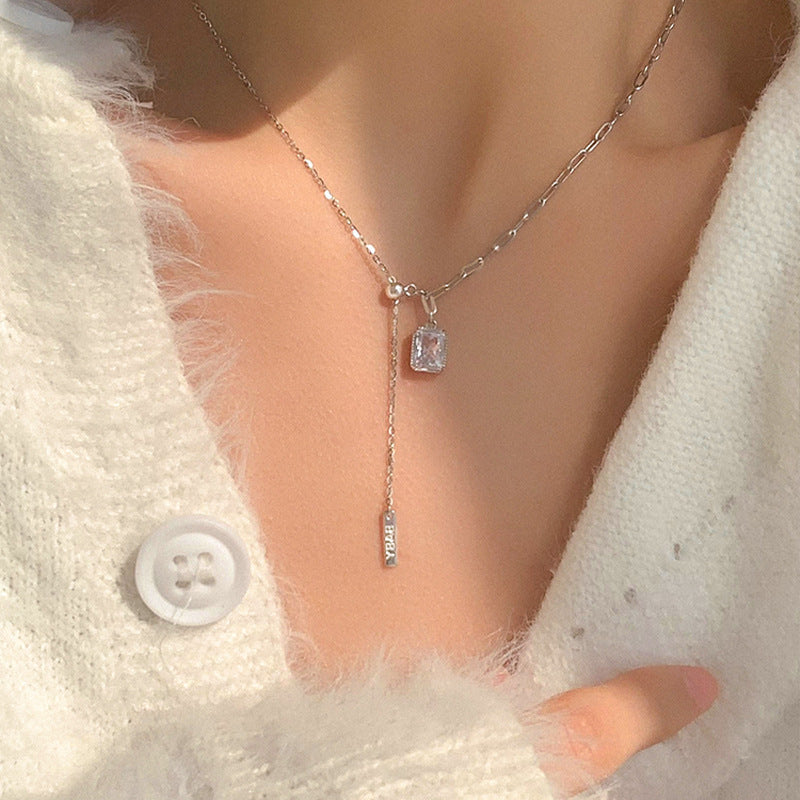 Elara Dual Chain Crystal Pendant - emmy-rae-jewels.com