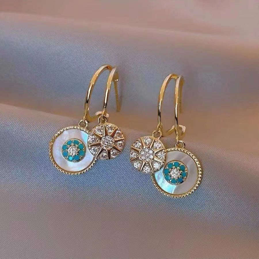 Alluring Kaleidoscope Gold Plated Earrings - emmy-rae-jewels.com
