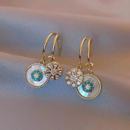 Alluring Kaleidoscope Gold Plated Earrings - emmy-rae-jewels.com