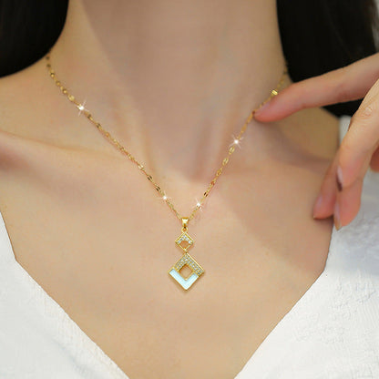 Dara Geometric Gold Pendant - emmy-rae-jewels.com